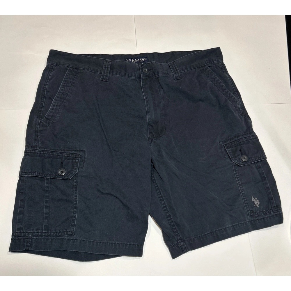 U.S. Polo Assn. Men's Blue Cargo Shorts Size 40 100% Cotton